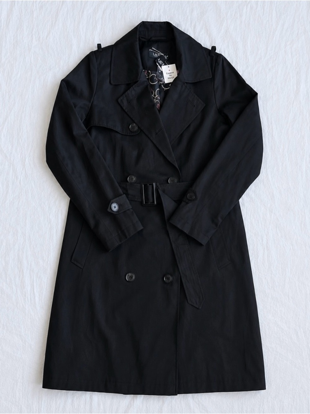 ralph lauren women's black coat